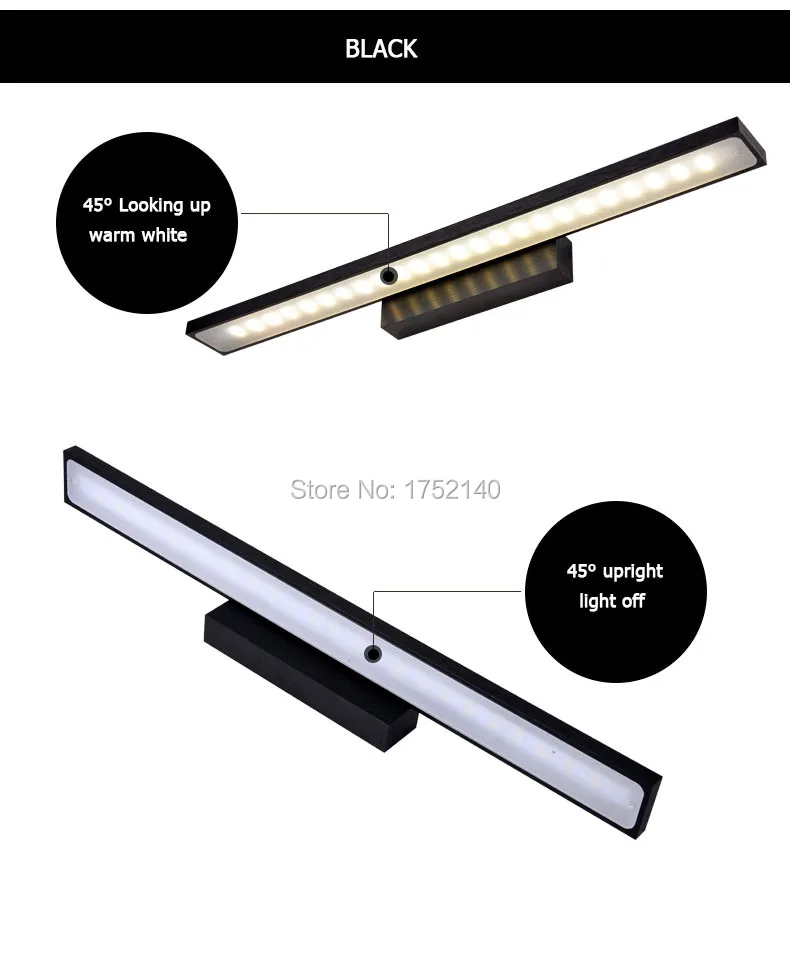 Приглушаемая светодиодная настенная лампа SMD5730 длиной 41 см современный