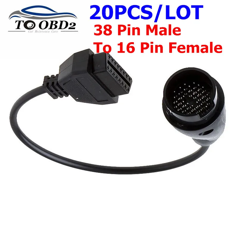Диагностический соединитель OBD OBD2 для Benz диагностический интерфейс MB 38Pin 20 шт./лот