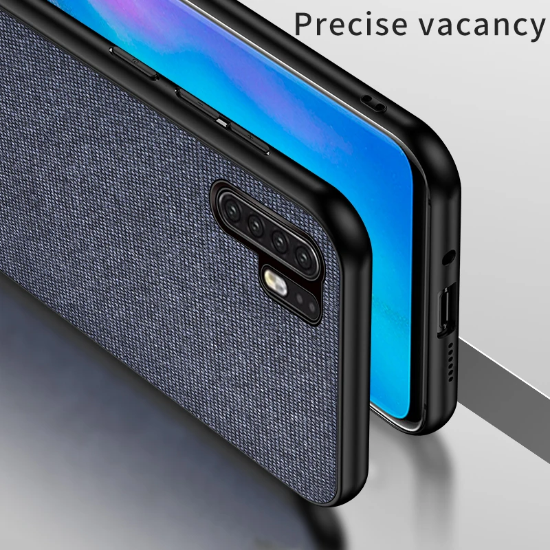Нескользящий чехол для Huawei P30 Pro Роскошная ткань + Поликарбонат ТПУ задняя крышка