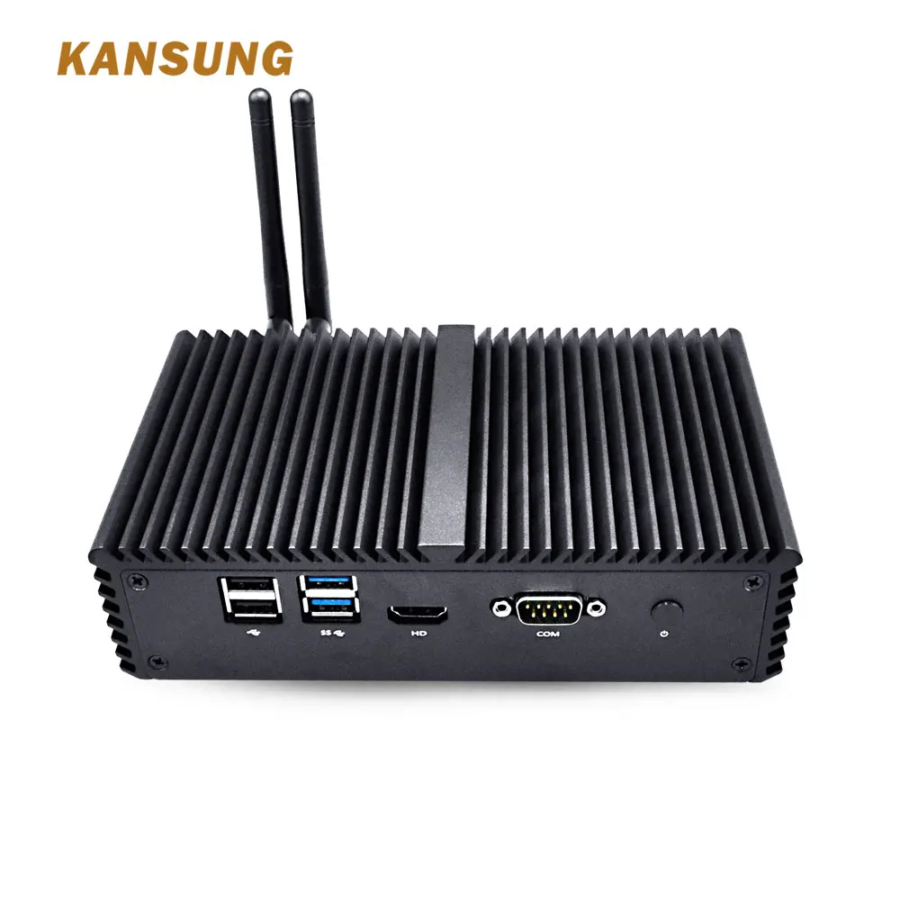 Kansung Мини ПК Windows Intel Core i7 безвентиляторный брандмауэр Linux настольные компьютеры x86 одноплатный компьютер