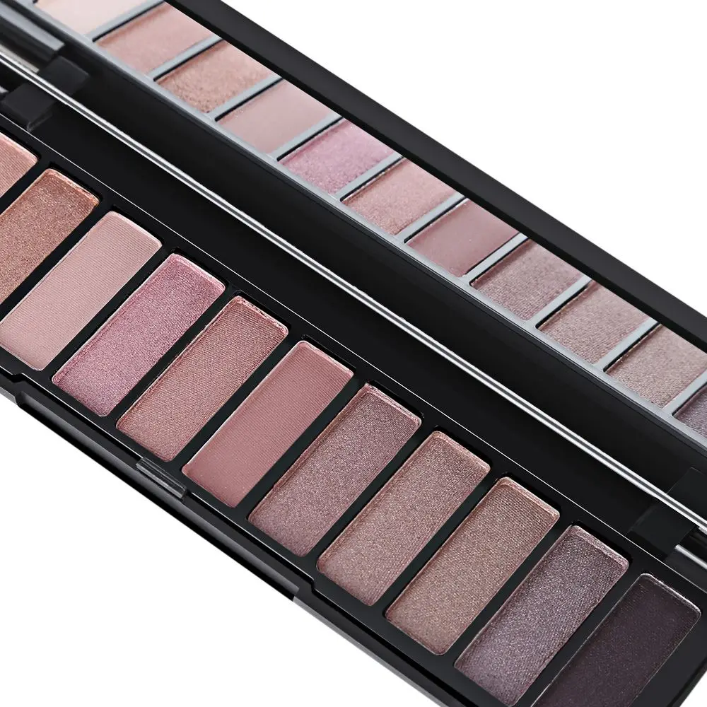 POPFEEL матовые тени для век Палитра телесный 12 цветов maquillage paleta de sombra Новое поступление Красота Женщины подарок дымчатый/теплый цвет