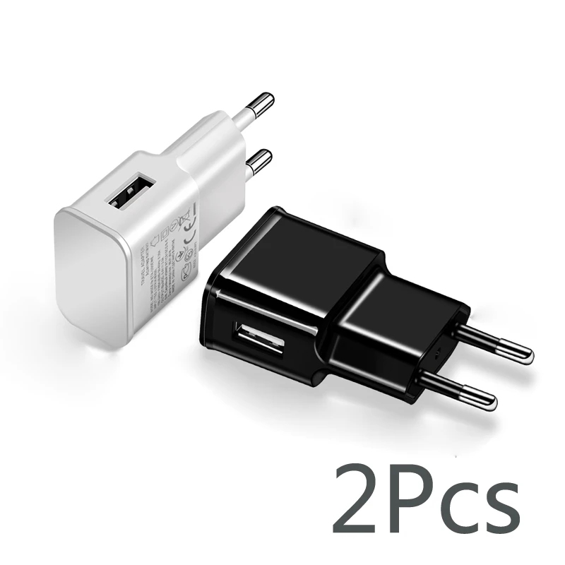 2 шт./лот 5V 2A дорожный удобный ЕС вилка настенное USB зарядное устройство адаптер