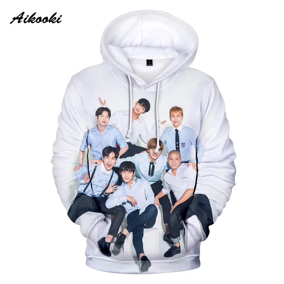 Толстовка с капюшоном BTOB ildo для мужчин и женщин активного отдыха Kpop 3D модный