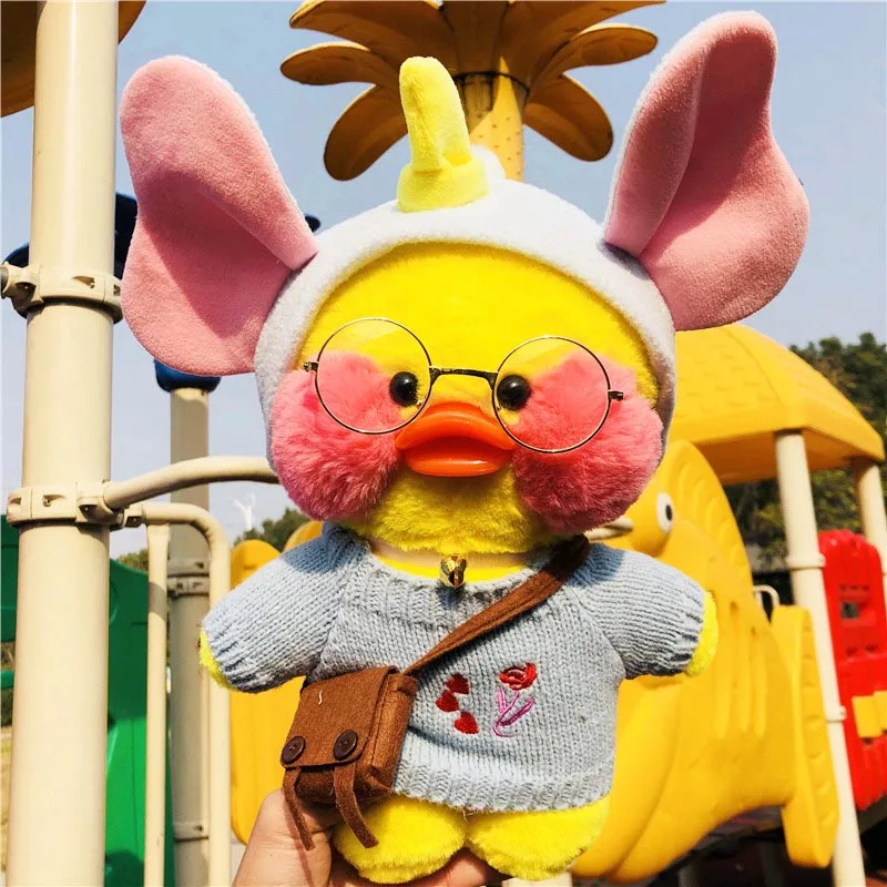 14 Kawaii LaLafanfan кафе утенок плюшевая игрушка милые животные желтая утка мягкие куклы игрушки Рождественский подарок на день рождения для детей - Цвет: 14