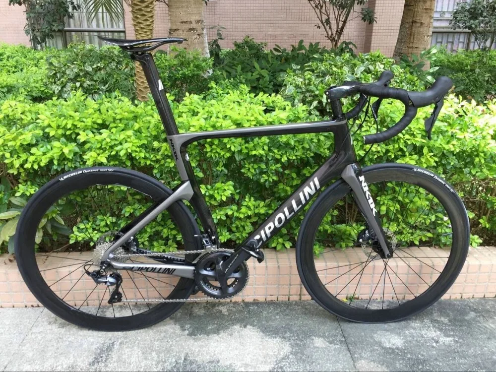 Дисковый тормоз Cipollini NK1K карбоновый Дорожный полный велосипед с оригинальным R7020 ULTEGRA groupset через ось тормоза