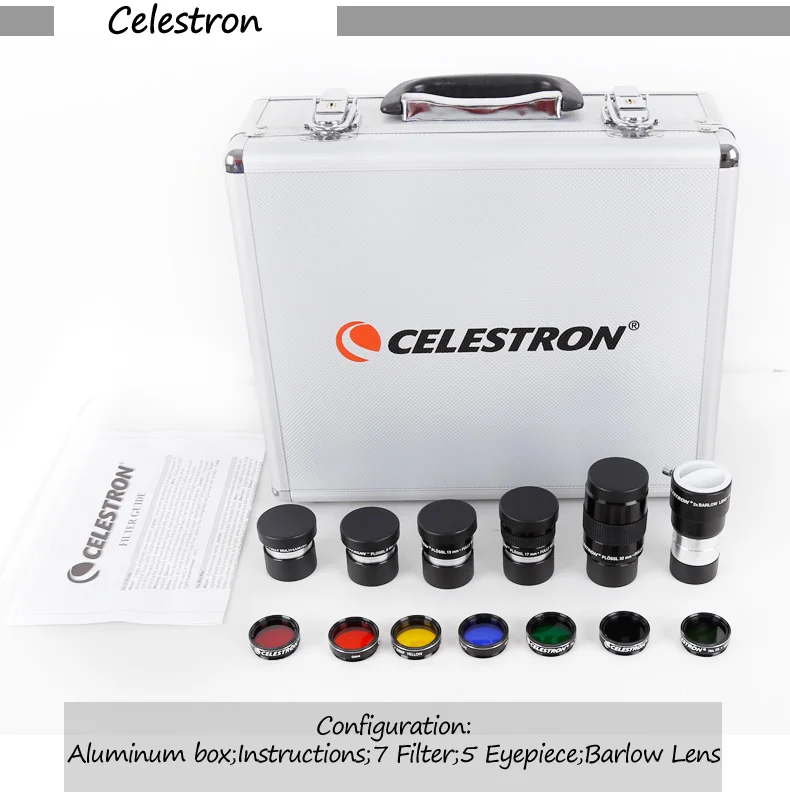 Аксессуары для телескопа Celestron 1,2" окуляры и набор фильтров