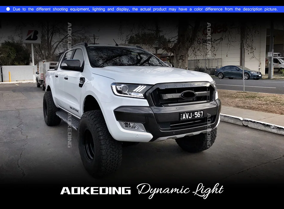 AKD Тюнинг автомобилей фары для Ford Ranger Эверест Endeavour должны светодиодные фары DRL ходовые огни биксеноновый луч противотуманные фары