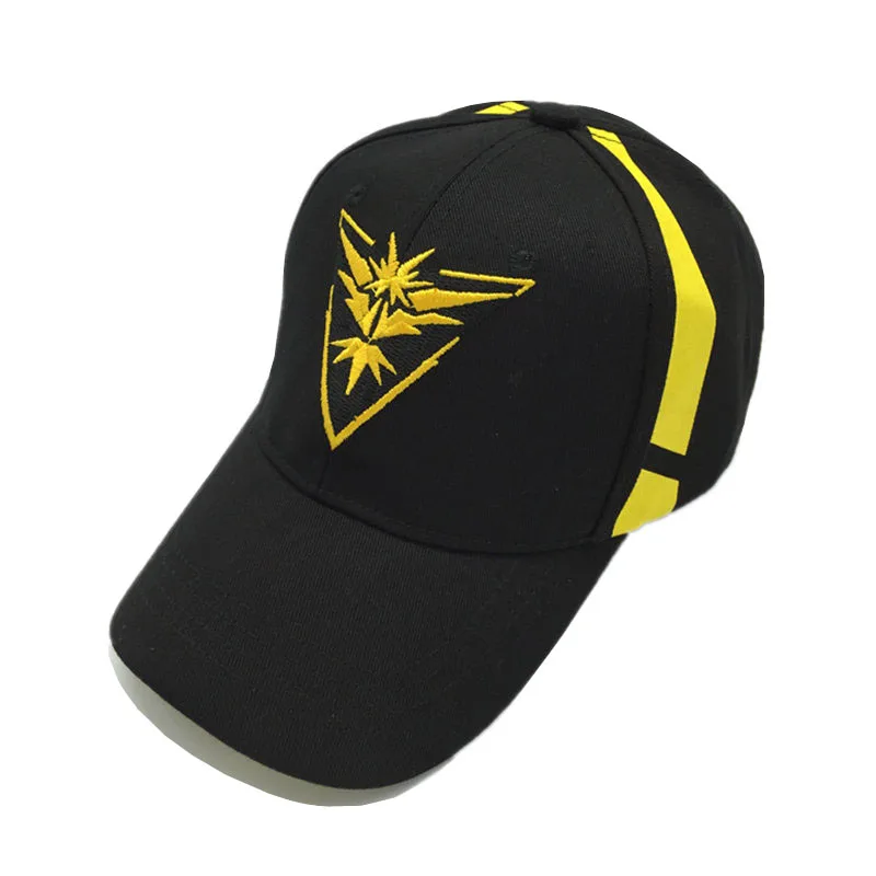 REEMONDE Pokemon Go бейсболка Valor Team Instinct cap s для женщин мужская шапка бейсболка Регулируемый головной убор Кепка для уличных танцев