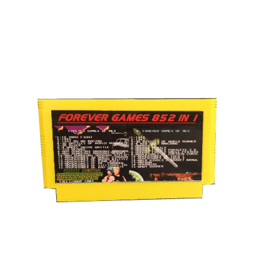 Высококачественный чехол для игровой карты 852 в 1 8 битный консоли 60 pin игрового