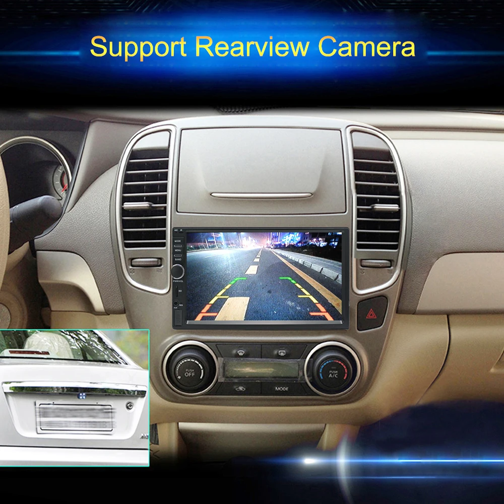 7 &quotавто радио ram 2G + 32G Android 2din Мультимедиа gps Стерео навигация bluetooth HD 1080P сенсорный