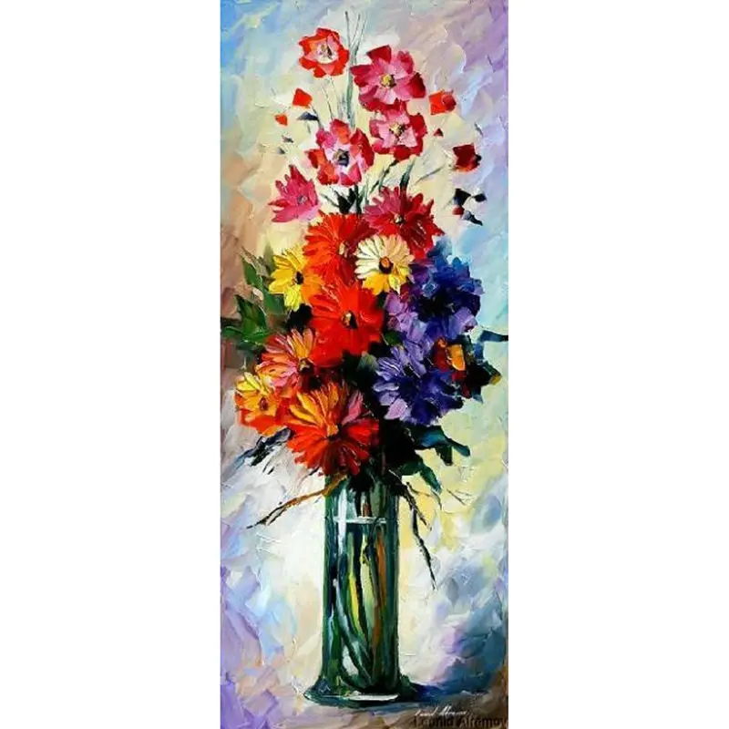 

Hand Painted Large Abstract Modern Wall Painting Colourful Flowers Oil Painting On Canvas Wall Decor Home Decoration
