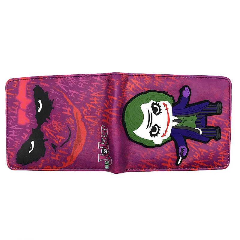 Новинка 3D Аниме Кошелек DC Joker Harley Quinn Wonder women мультфильм короткий кошелек с карманом для монет держатель для карт