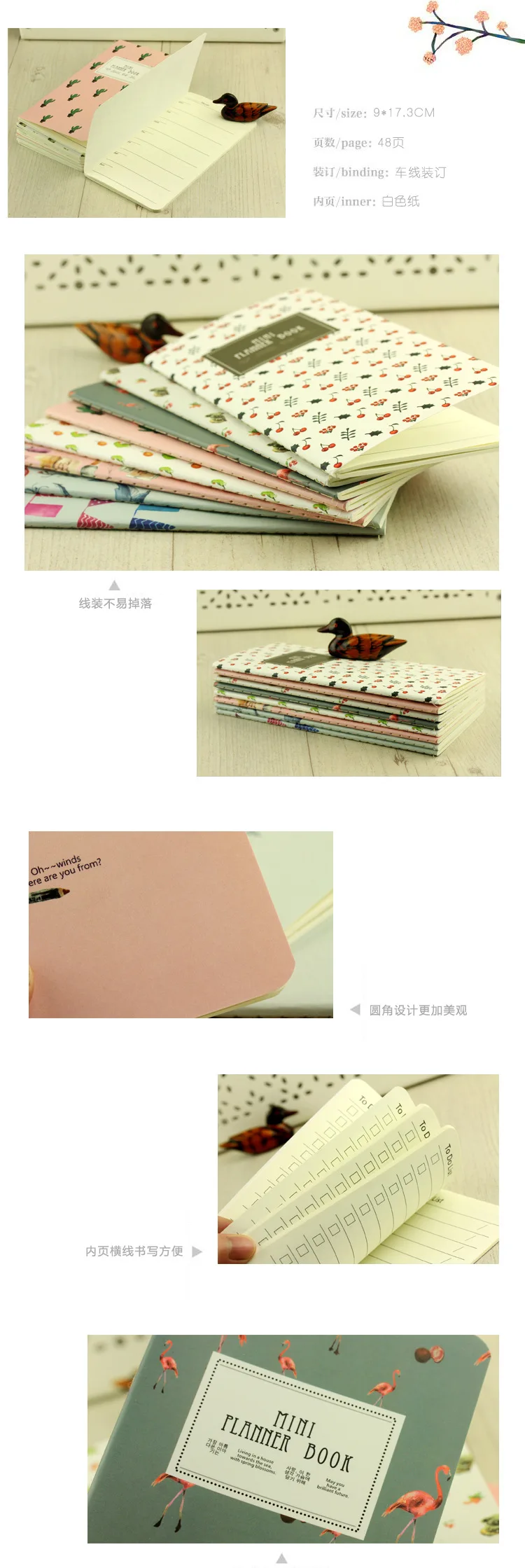 Ежедневник на неделю, записная книжка Bullet Journal Small Agenda, проверьте список, школьный мини-блокнот Planificador menary Mini