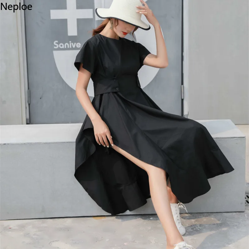 Neploe нерегулярные оборки лоскутное женское платье Лето 2019 Новое поступление О