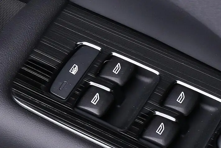 Автомобильный Стайлинг для Volvo xc60 20182019 кнопка подъемника наклейки внутренняя модификация нержавеющая сталь специальные декоративные аксессуары
