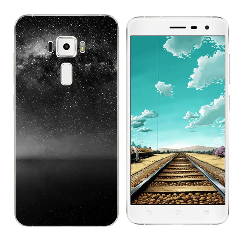 for Asus Zenfone 3 Case ZE552KL Soft Silicone TPU Expression Printing Phone 5.5&quot Coque Capa |