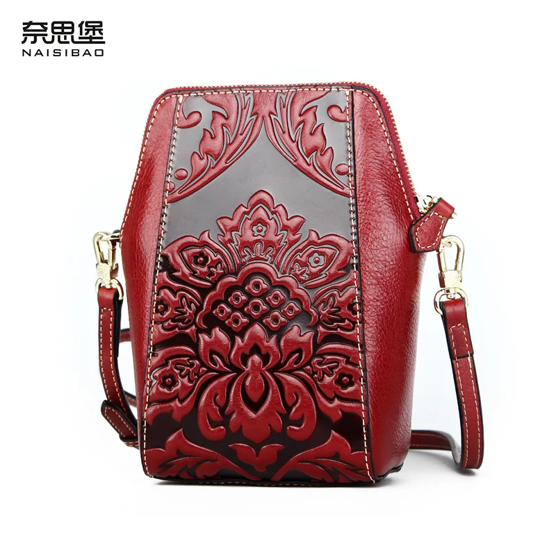 Высококачественная натуральная кожа леди сумка люксовый бренд мини-кошелек для