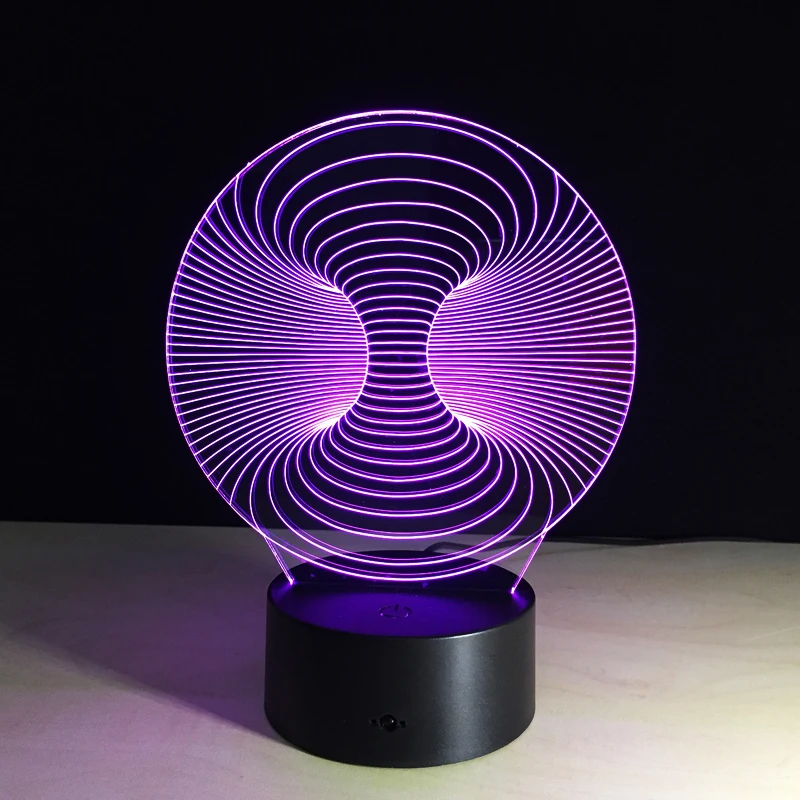 

Abstract Stripe 7 Colors Creative 3D Lava Light LED Table Lamp Colorful Bedside Night Light USB Lampe Kids Gifts Sleep Lighting