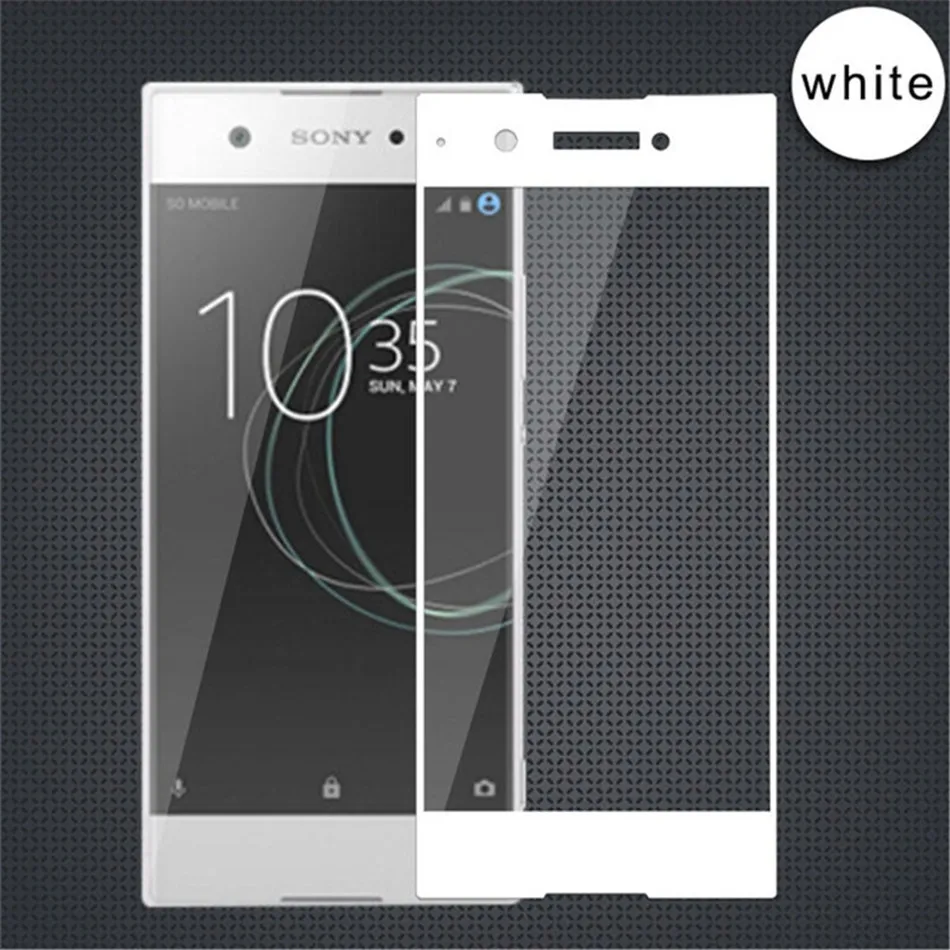 White Полностью закрывающая Защитная Стекло для sony Xperia XA 1 XA1 XA2 ультра плюс XZ1 компактный XZ S Экран протектор чехол для Xperia XZ премиум-класса - Цвет: White