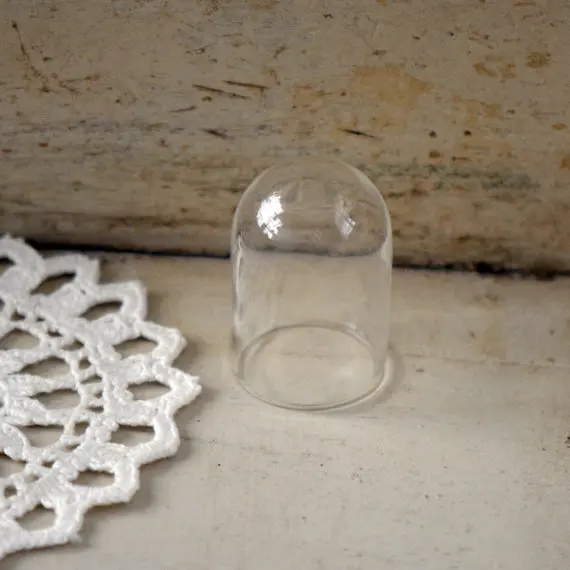 50 Pcs LARGE Cloche Clear Vial Glass Bottle DIY Terrarium fits 24mm setting