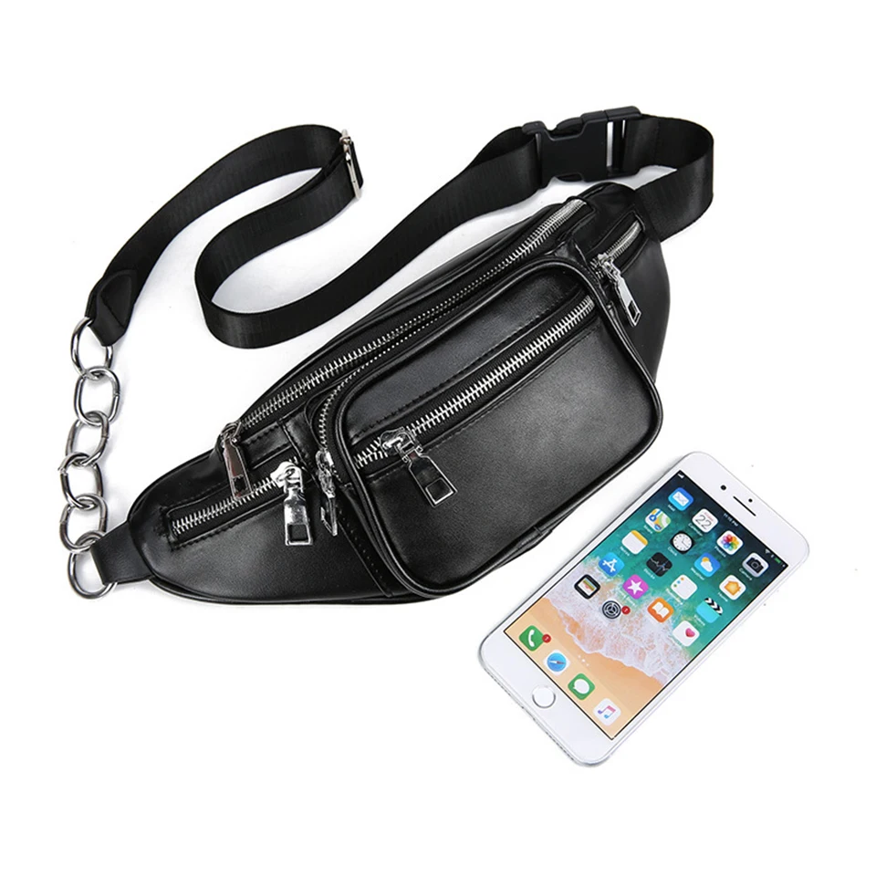 Поясная Сумка из искусственной кожи модная женская сумка поясная Мужская