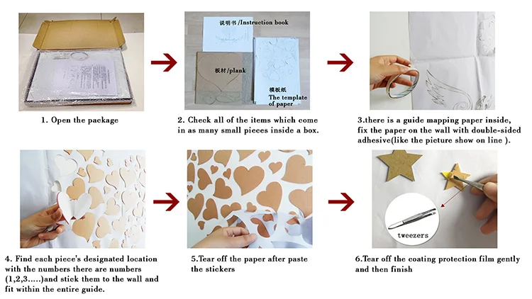 Детская комната украшения акриловый для спальни 3d настенные наклейки детского