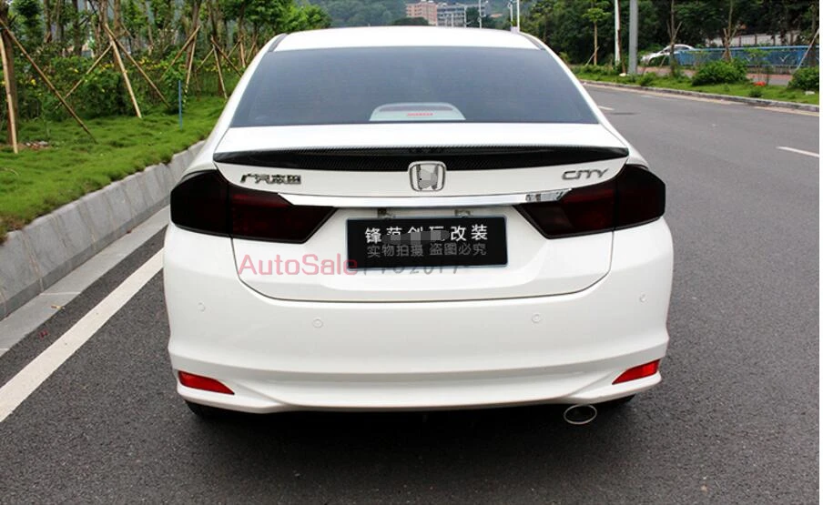 Карбоновый цветной пластиковый спойлер заднего багажника крыла для Honda City Sedan 2014