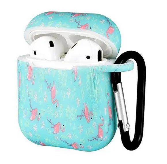 Силиконовый чехол, чехол с карабином, брелок для Apple AirPods Air Pods, беспроводные наушники, аксессуары, чехол