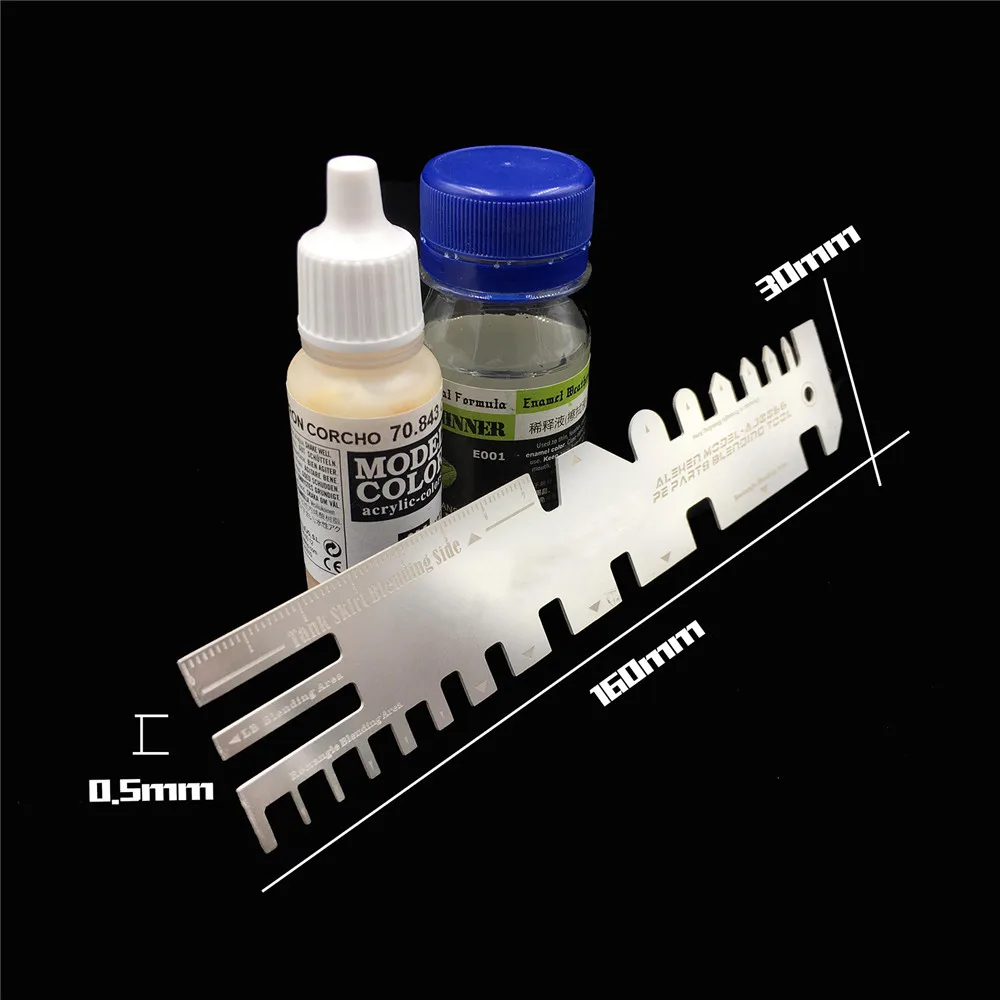 Линейка с ручным давлением и гибкой пластиной складной инструмент для фото