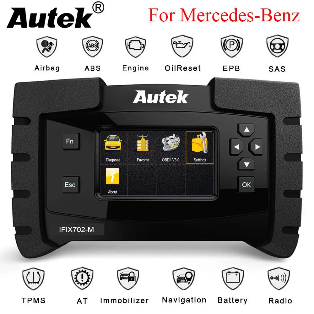 Autek IFIX702 M OBD2 автомобиля диагностический инструмент для Mercedes Benz двигателя ABS