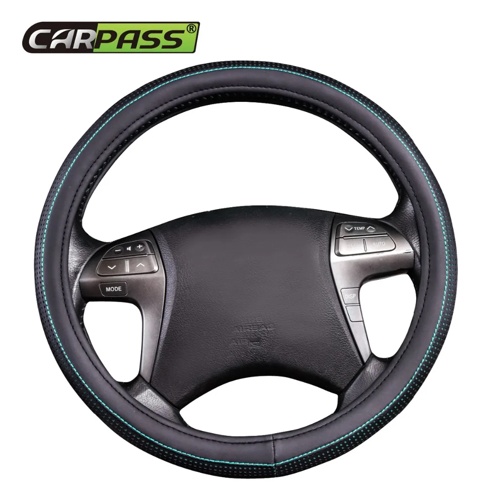 Универсальный Противоскользящий дышащий чехол рулевого колеса автомобиля из