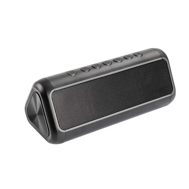 Солнечный Bluetooth динамик с 5000 мАч power Bank, Портативный беспроводной Bluetooth 4,2 динамик 12 Вт стерео сабвуфер бас, Ipx6 вода - Цвет: Black