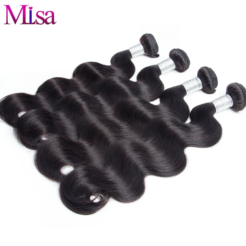 Перуанский Девы Волос Объемной Волны 4 Пучки Объемная Волна Человеческих Vip 7А