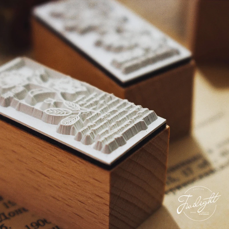 Винтажные цветы и растения деревянный штамп Декоративные DIY Канцтовары