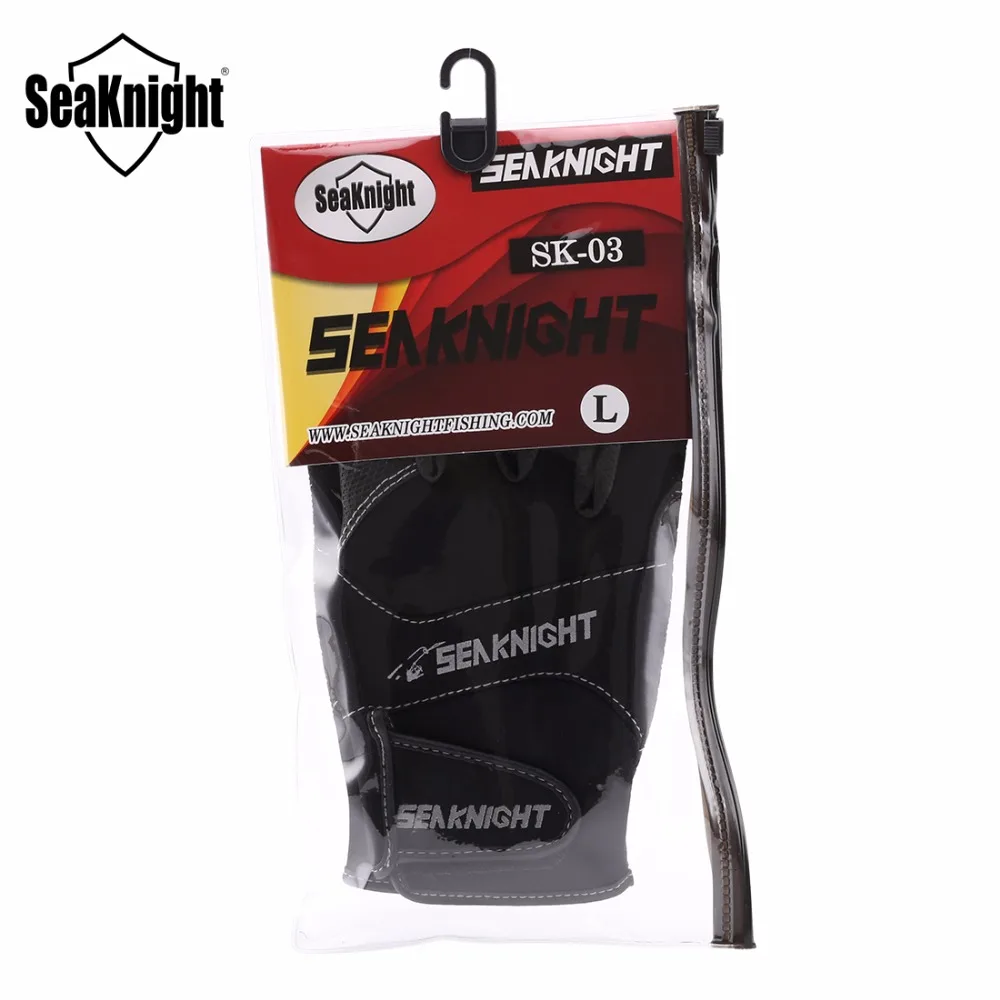 SeaKnight SK03 Перчатки для рыбалки 1 пара/лот практические 3 пальца вырезать Дизайн L XL