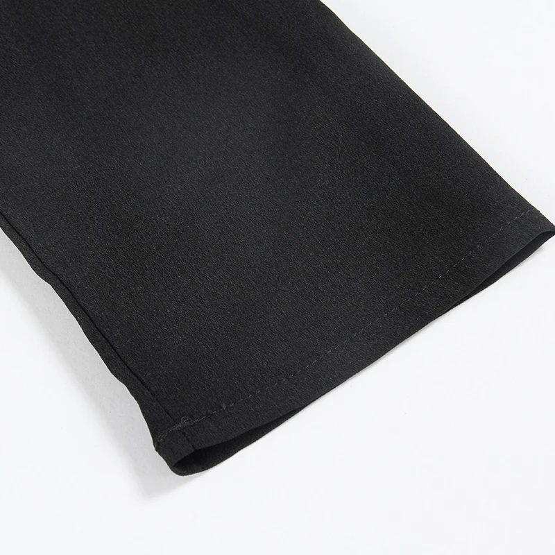 Размера плюс шифоновое мини-платье с длинным рукавом свободного покроя Туника