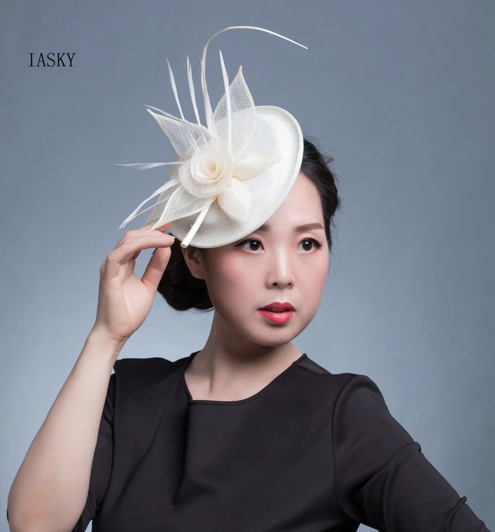 Новый Свадебный Вуалетка и шляпа женский золотой синий ободок вуалетка с перьями