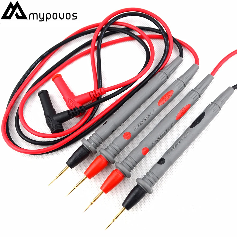 

20A 1000V PVC Needle Tip Probe Test Leads Pin Hot Universal Digital Multimeter Multi Meter Tester Lead Probe Wire Pen Cable