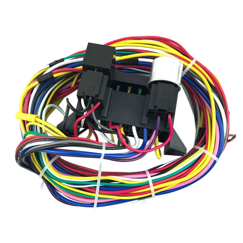 12 Circuit Universal Wiring Harness Muscle Car Hot Rod Street XL Wires |