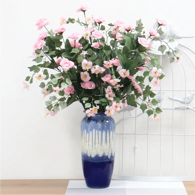 16 головок искусственный букет цветов розы цветок для свадьбы Декор домашний стол