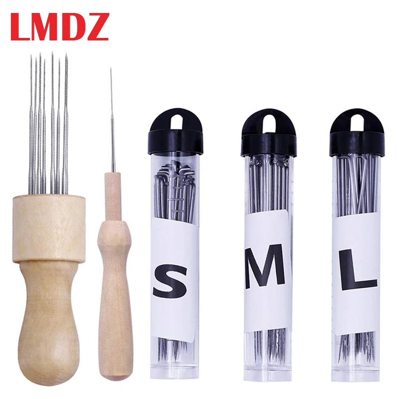 

LMDZ Wool Felting Tool Kit Needle Felting Supplies with 90Pcs Needles 3Pcs Needle Bottles,2Pcs Needle Felting Pen for Beginner
