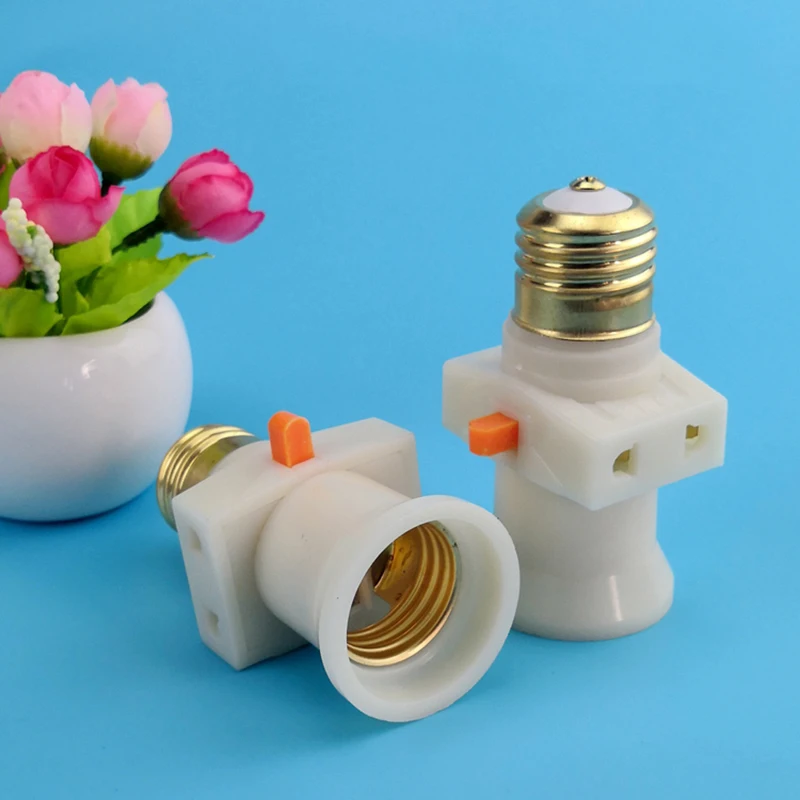 2 шт. Цоколи E27 Электрический держатель света с винт переключения гнездо