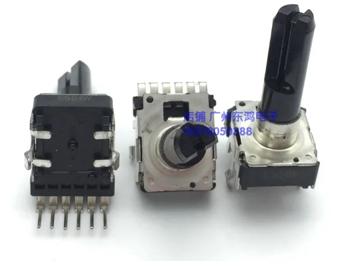 [VK] Японский потенциометр благородного RK12 типа C500K двойной 6 футов 6-контактный