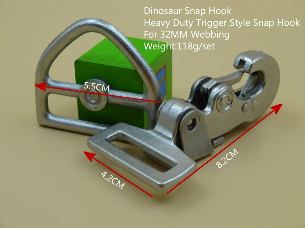 Для 32 мм лямки 2 шт сильный Мощный динозавр триггер Стиль Зажимы защелкивающийся