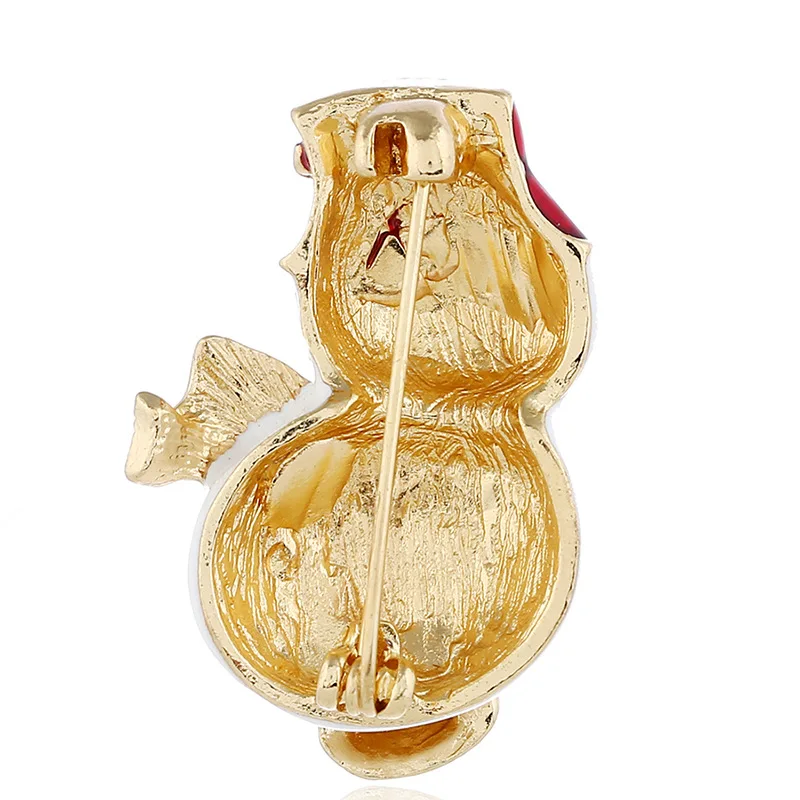 1 шт. брошь Снеговик на Рождество и новый год корсажный подарок банкетные булавки