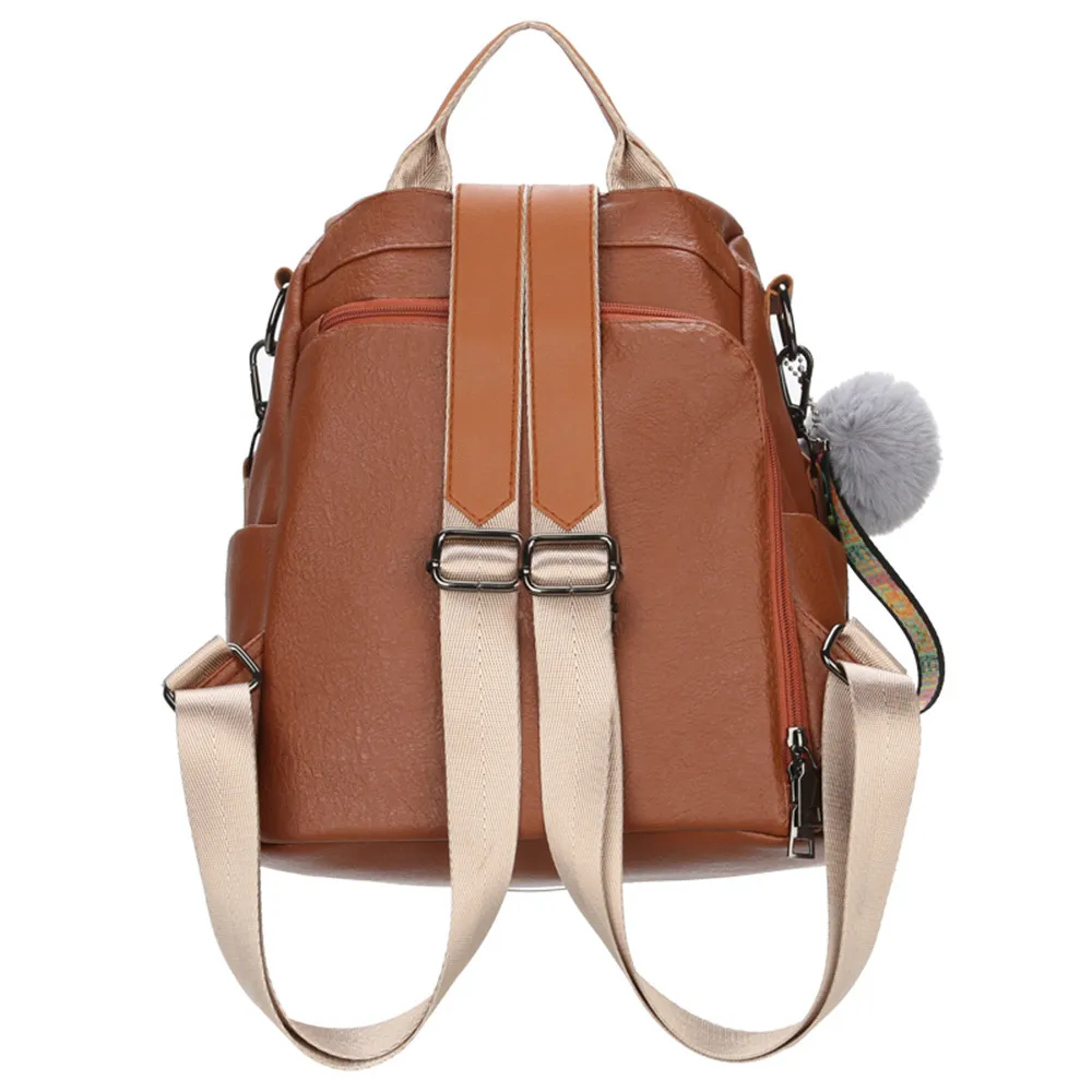 Aelicy роскошный женский плюшевый рюкзак на молнии из искусственной кожи винтажный