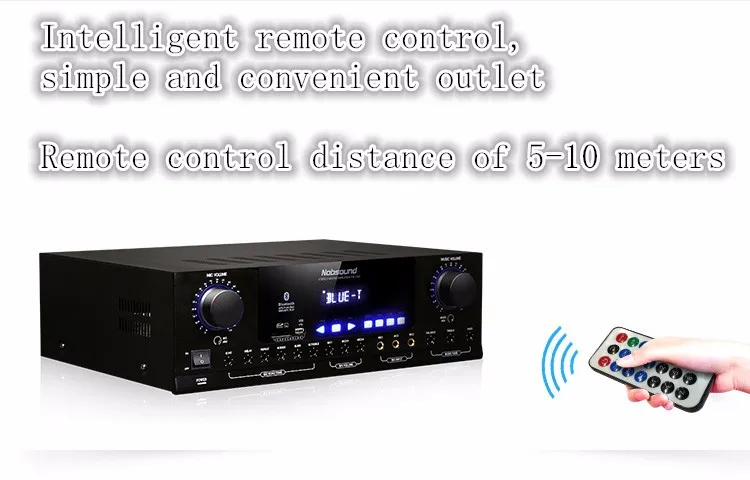 Nobsound PM1000 Профессиональный KTV Караоке Bluetooth усилитель Поддержка MP5 USB/SD Play APE музыка домашний усилитель