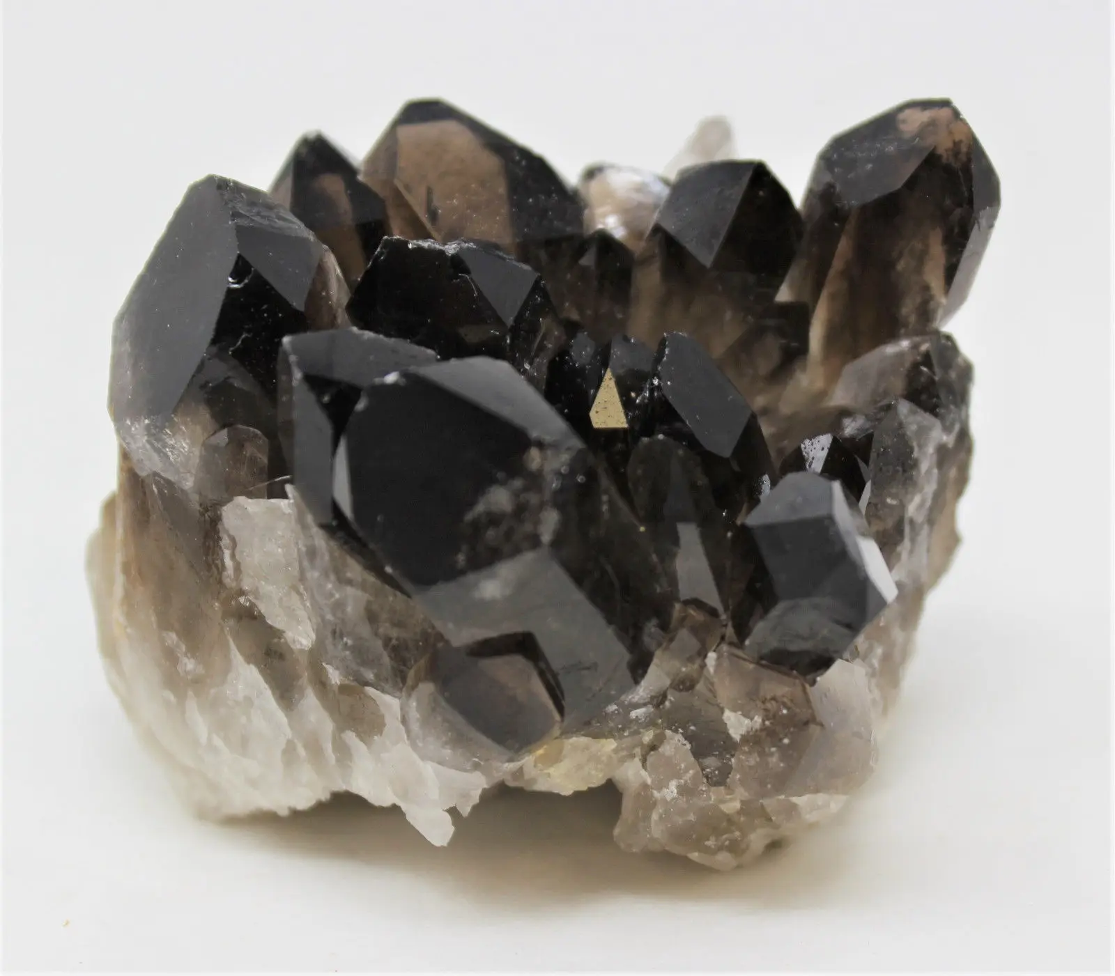 Большой Кристалл дымчатого кварца Geode(5-7 oz) Природный кластер Друза образец