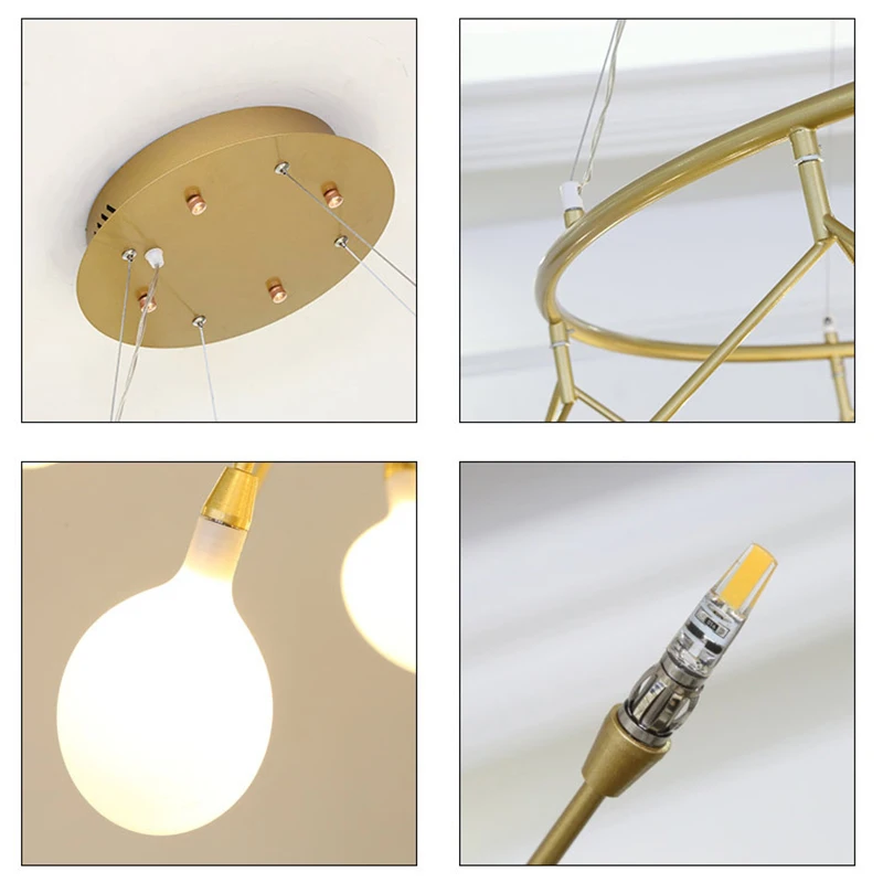 Современные светодиодные подвесные светильники скандинавские акриловые ветви