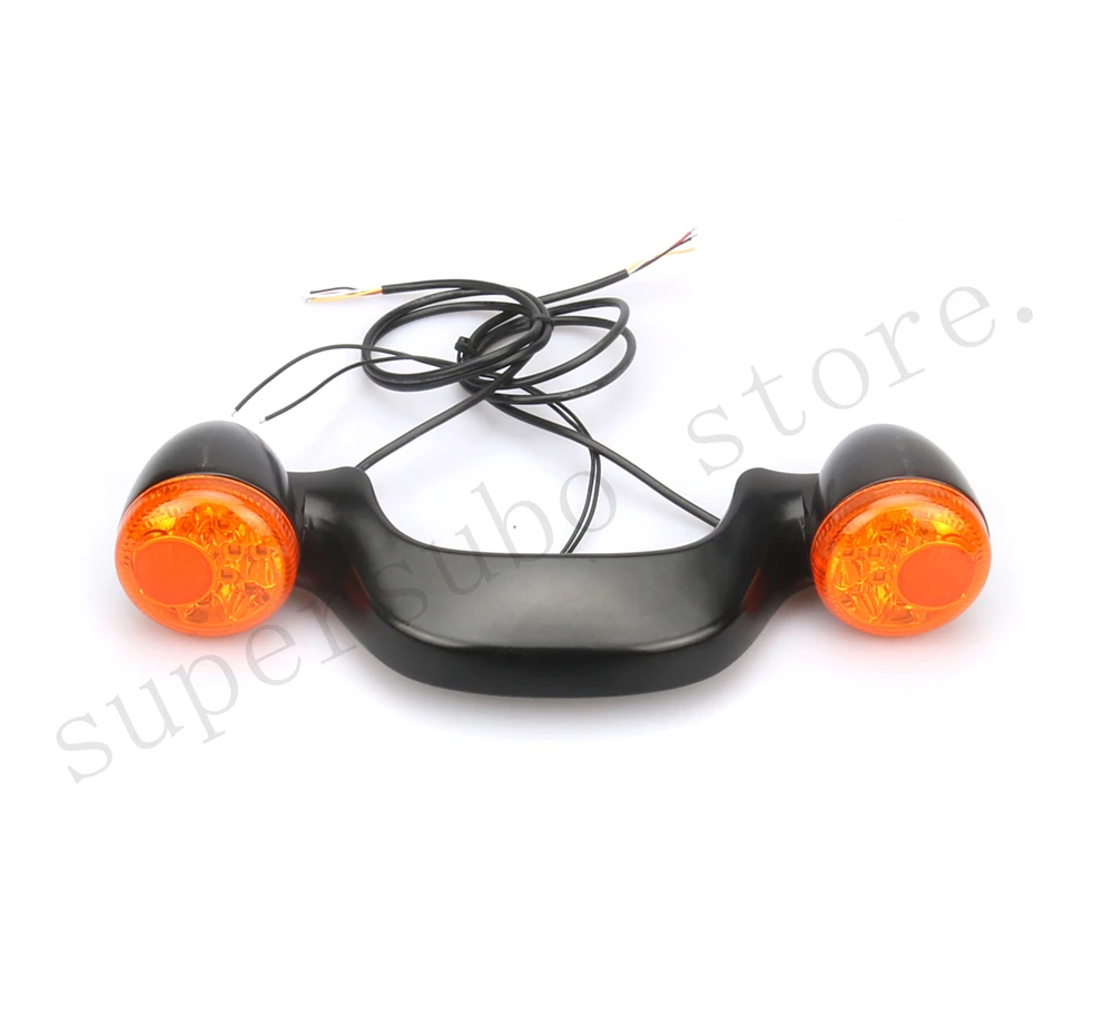 Хромированные задсветодиодный указатели поворота для harley Touring Street Glide Road roadking 2010